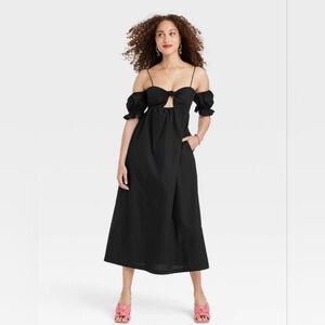 Elegant Black Off-Shoulder Dress